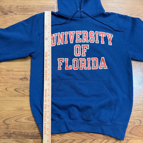 Champion University of Florida Hoodie Blue Spell Out Pullover Mens Medium NCAA - Picture 4 of 5
